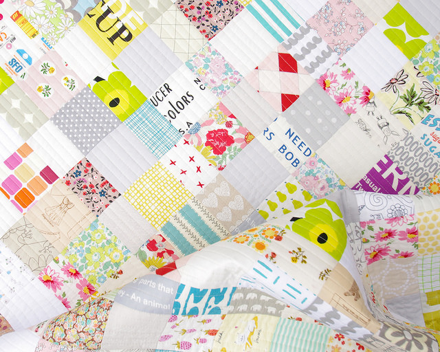 A Scrap Buster Baby Quilt - A Finished Quilt | Red Pepper Quilts 2015