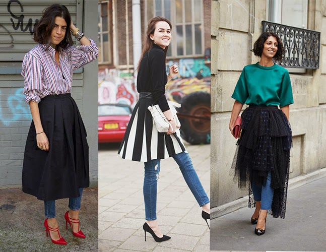 Skirts Over Pants. La X Sacha's Wardrobe