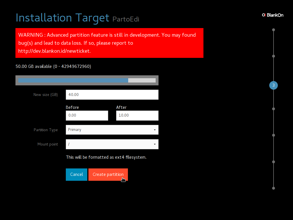Install target