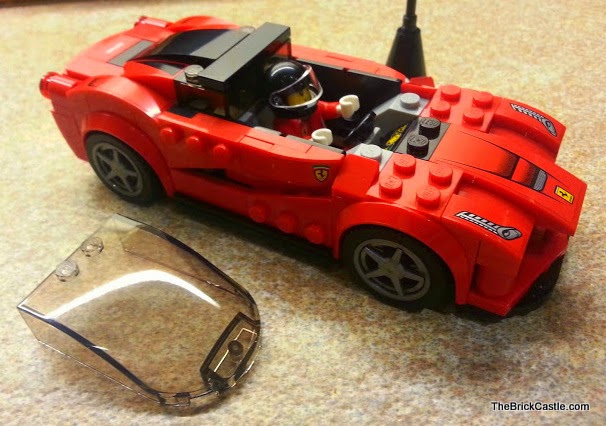 LEGO vehicles Ferrari set 75899 LaFerrari model car removeable windscreen
