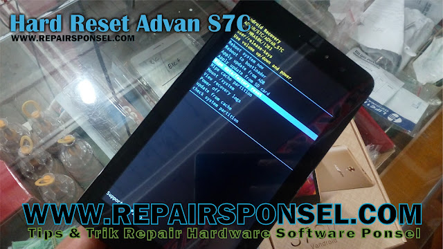 Hard Reset Advan S7C wipe data factory reset