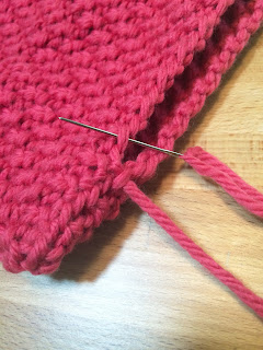 finishing, knitting, purse, sew, yarn, pink, design