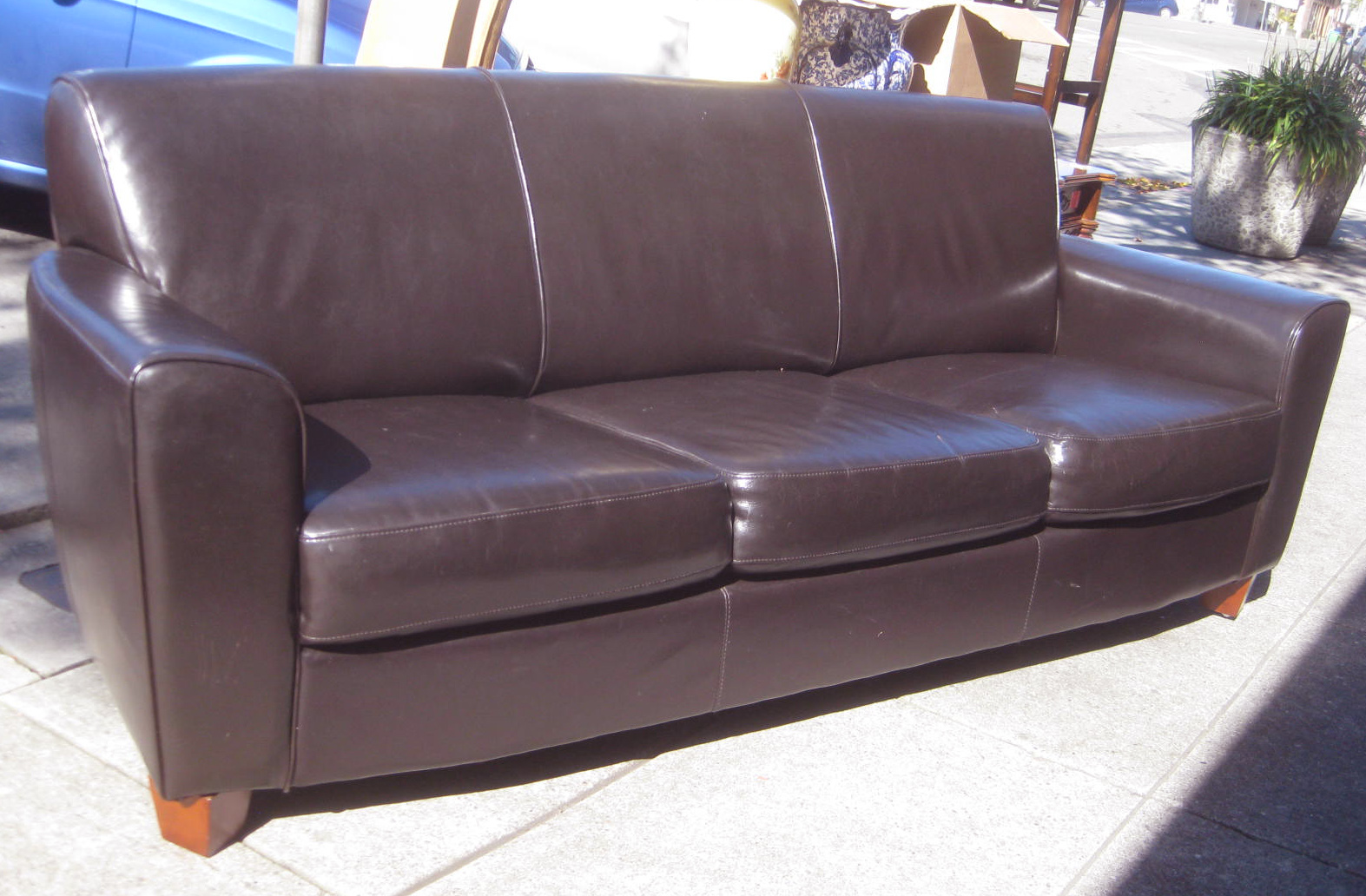Uhuru Furniture Collectibles Sold Chocolate Pleather