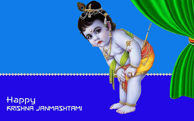 Little lord Krishna janamshtami wishes shayari quotes image picture photos