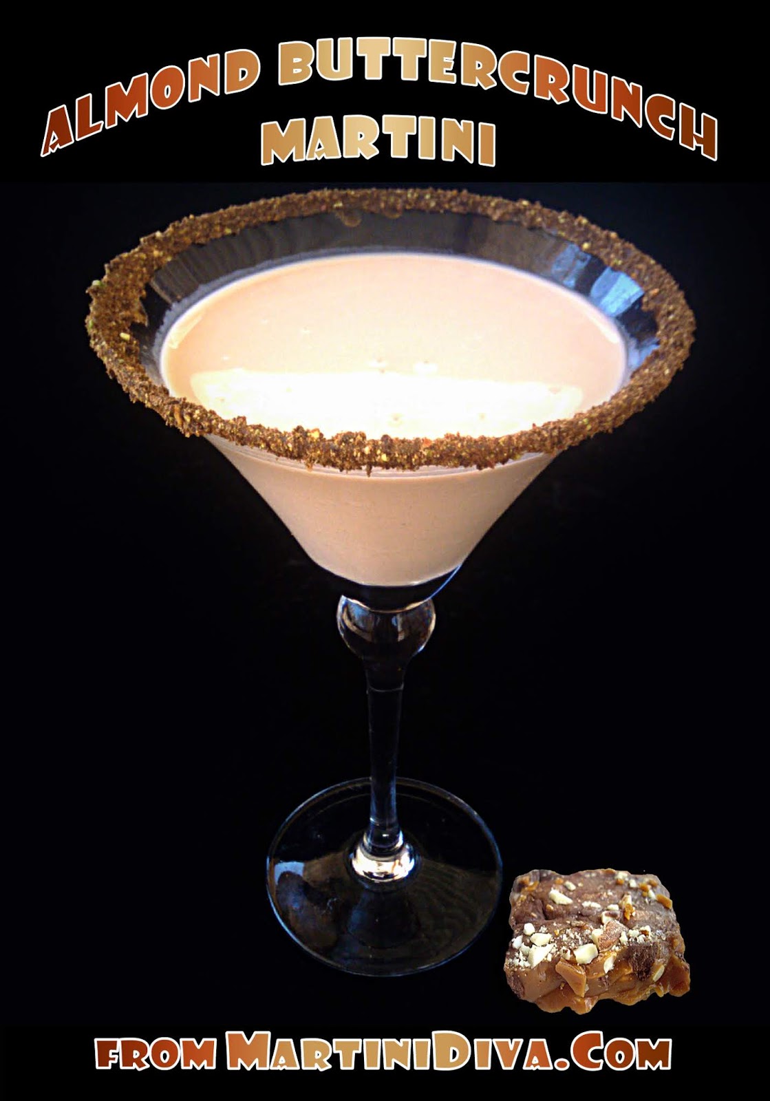The MARTINI DIVA ALMOND BUTTERCRUNCH COCKTAIL RECIPE
