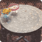 Tapete para mesita a Crochet Tapete para mesita a Crochet