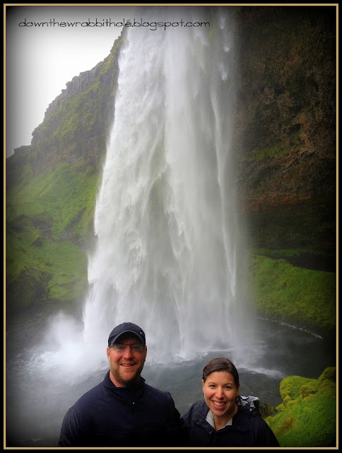 Iceland waterfall, romantic Iceland waterfall