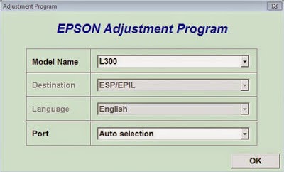 Reset printer Epson L300 waste ink pad 