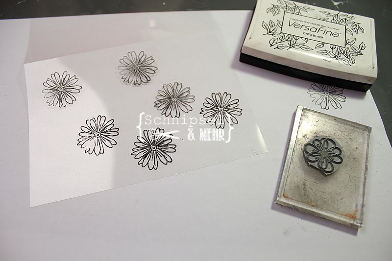 Stempeleinmaleins Embossing auf Acetat Folie / Embossing on acetate film