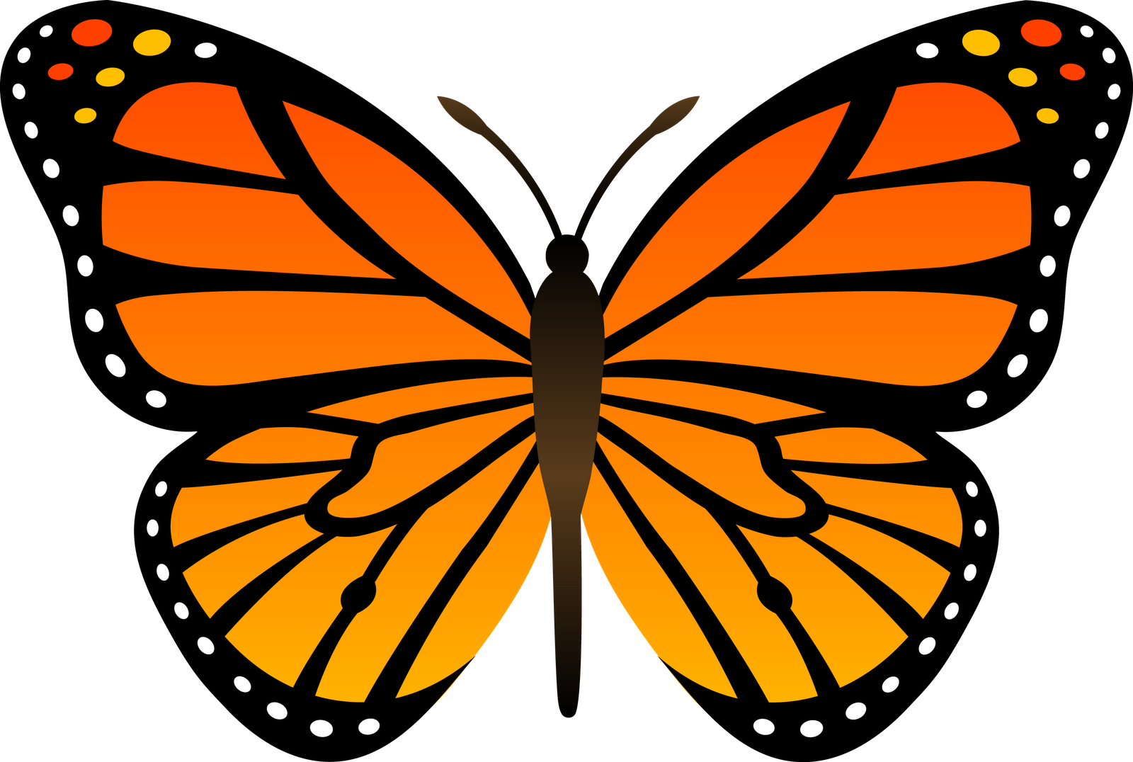 free red butterfly clip art - photo #49