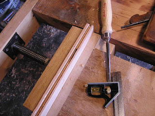 Chiseling mortise ends