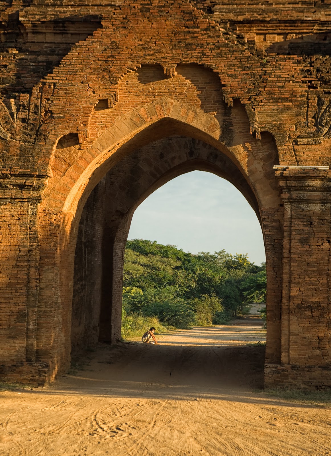 Brama do świątyni brama,pagoda,birma,bagan