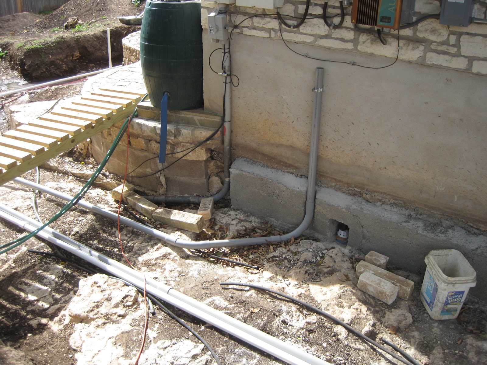 how to run electrical conduit underground