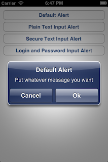 iOS Default Alert View Style