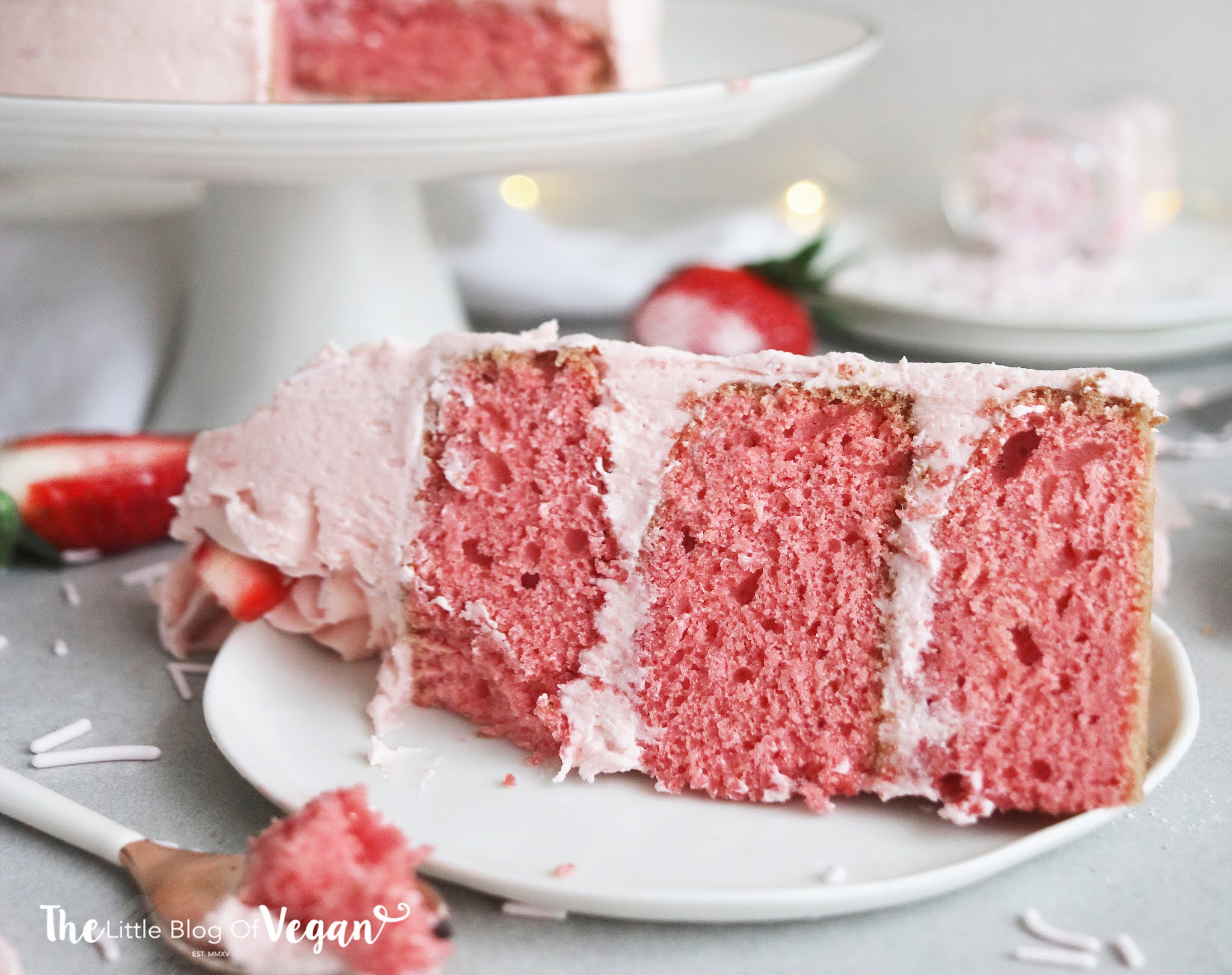 The ultimate pink strawberry cake
