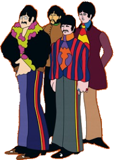 Beatles Yellow Submarine: Free Party Printables. Beatles Yellow Submarine Free Printable Image.
