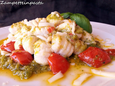 GNOCCHI DI RICOTTA CON PESTO E POMODORINI