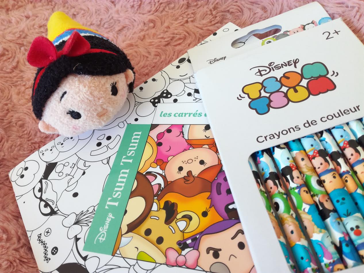 Les carrés d art thérapie hachette Disney Tsum Tsum