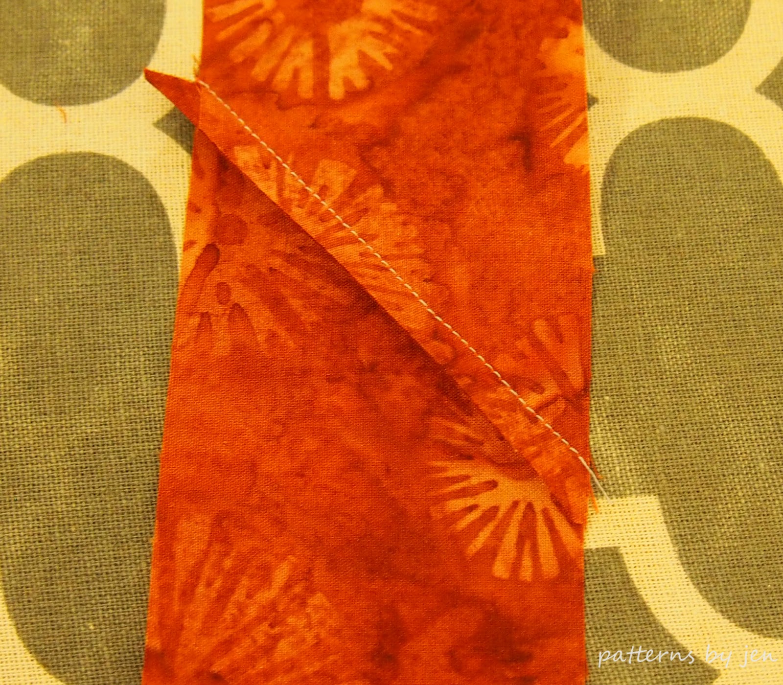 Patterns By Jen Beginners Unite! Hand stitching the binding