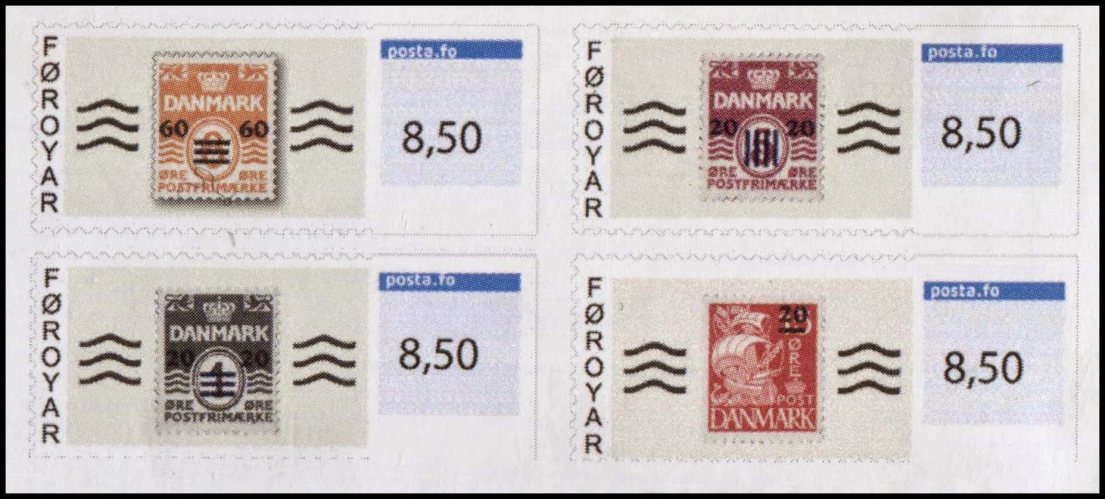 Gulfmann ATM Collection ATM NEWS Faroe Provisional Stamps 194041
