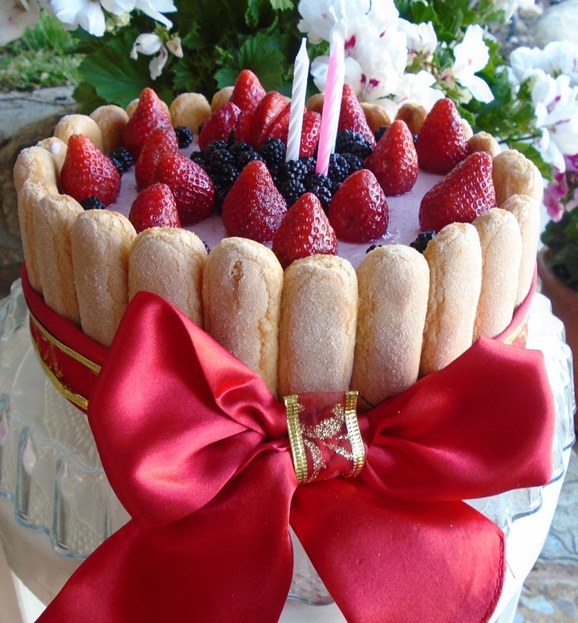 Charlotte Cake de fresas