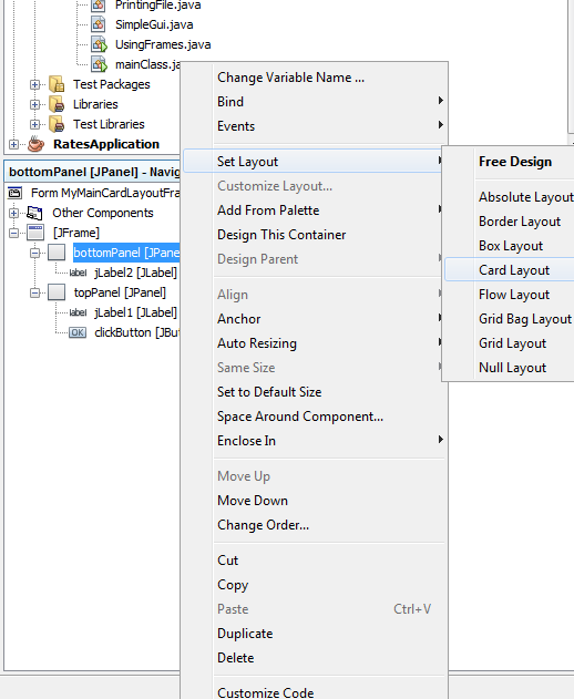 Java Pew Pew: Using Netbeans to Create a CardLayout