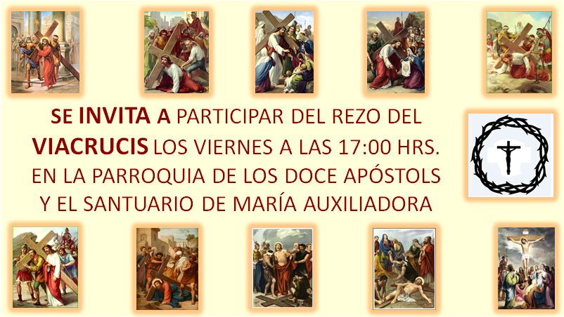 Mi Parroquia De Los Doce Apostoles Invitacion Rezo Del Viacrucis