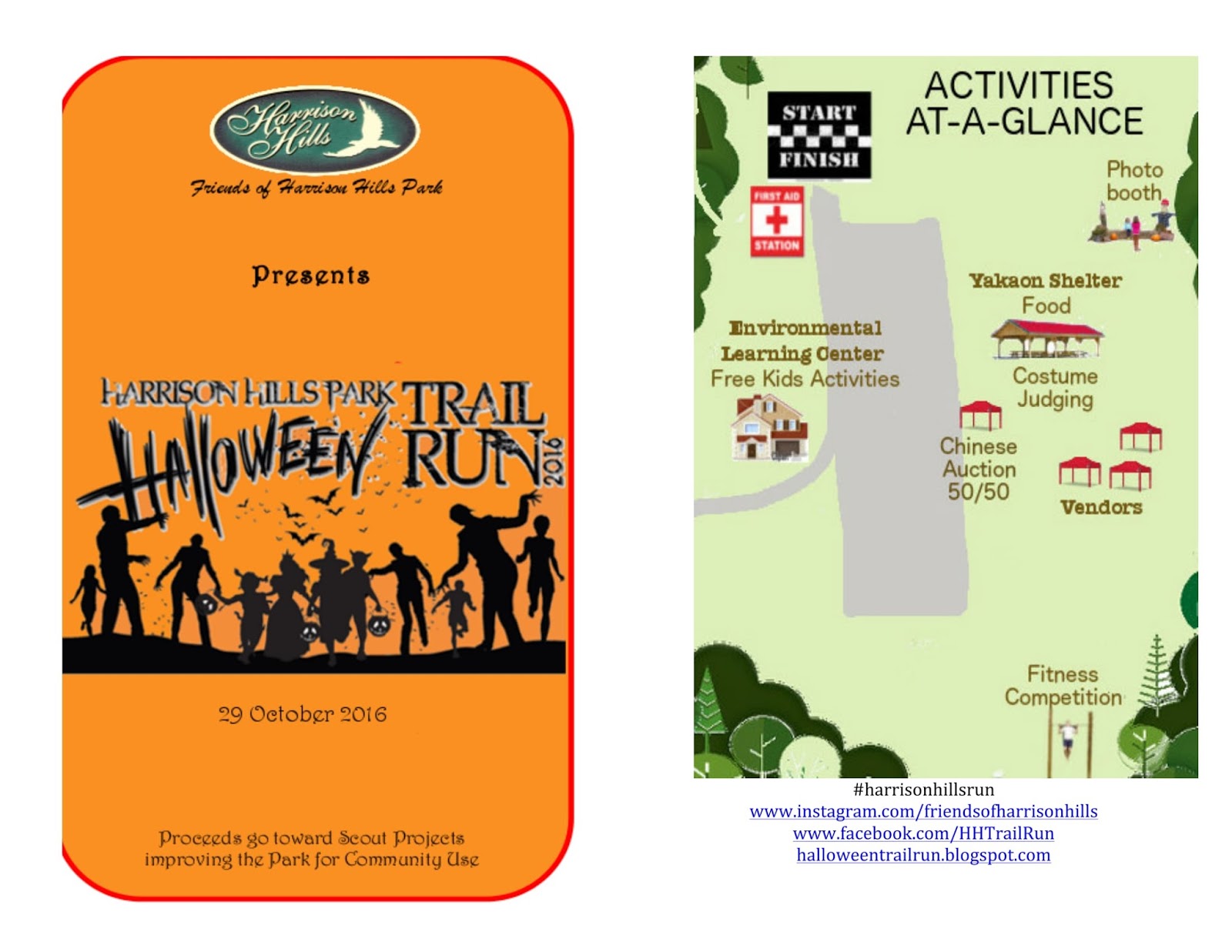 harrison hills 5k 10k halloween trail run 31st oct 2015 event