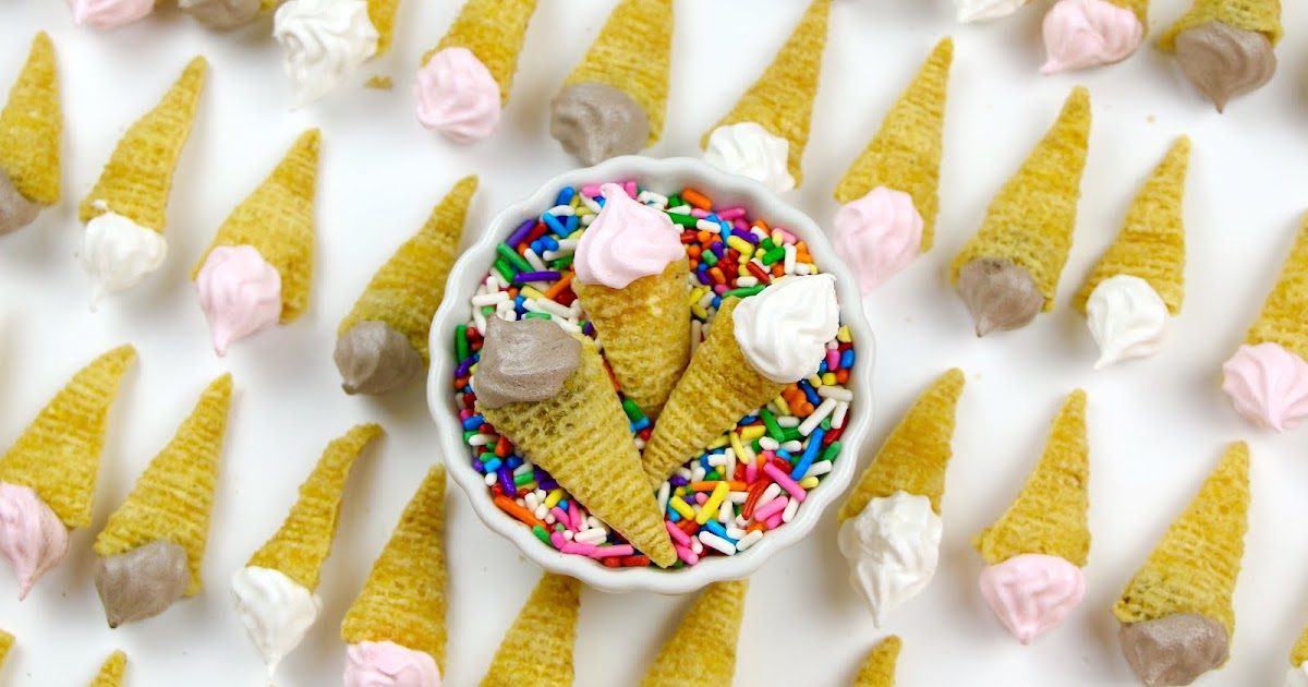 {VIDEO} Mini Bugle Ice Cream Cone Meringues The Lindsay Ann
