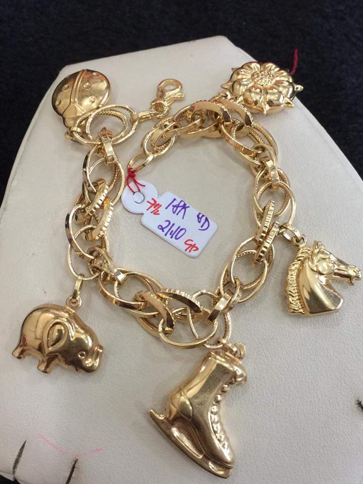 Cebu Gold Jewelry: Saudi Gold Bracelet Animals, Flower, Shoe