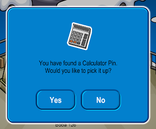 Club Penguin: Calculator Pin
