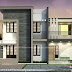 1800 square feet flat roof 4 BHK home plan