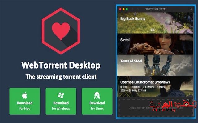 هذا البرنامج سيوفر لك بان تشغل أفلام التورنت الموجودة على أي موقع بدون الحاجة تحميلها - البرامج المجانيات 