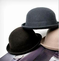 Bowler Derby Hat - 9 units Black Sold & 1 unit Wine Red Sold, 1unit Bright Red Sold