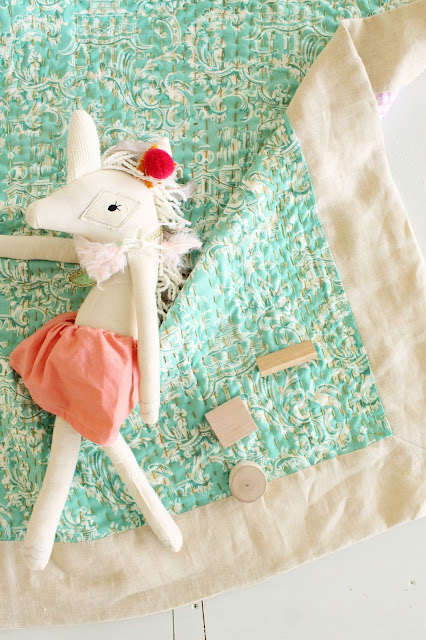 Make a hand-quilted baby blanket