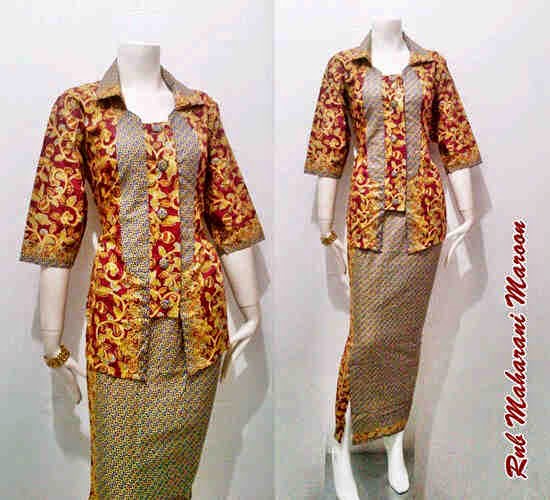 Model Baju Batik Pramugari Motif Maharani Batik Bagoes Solo
