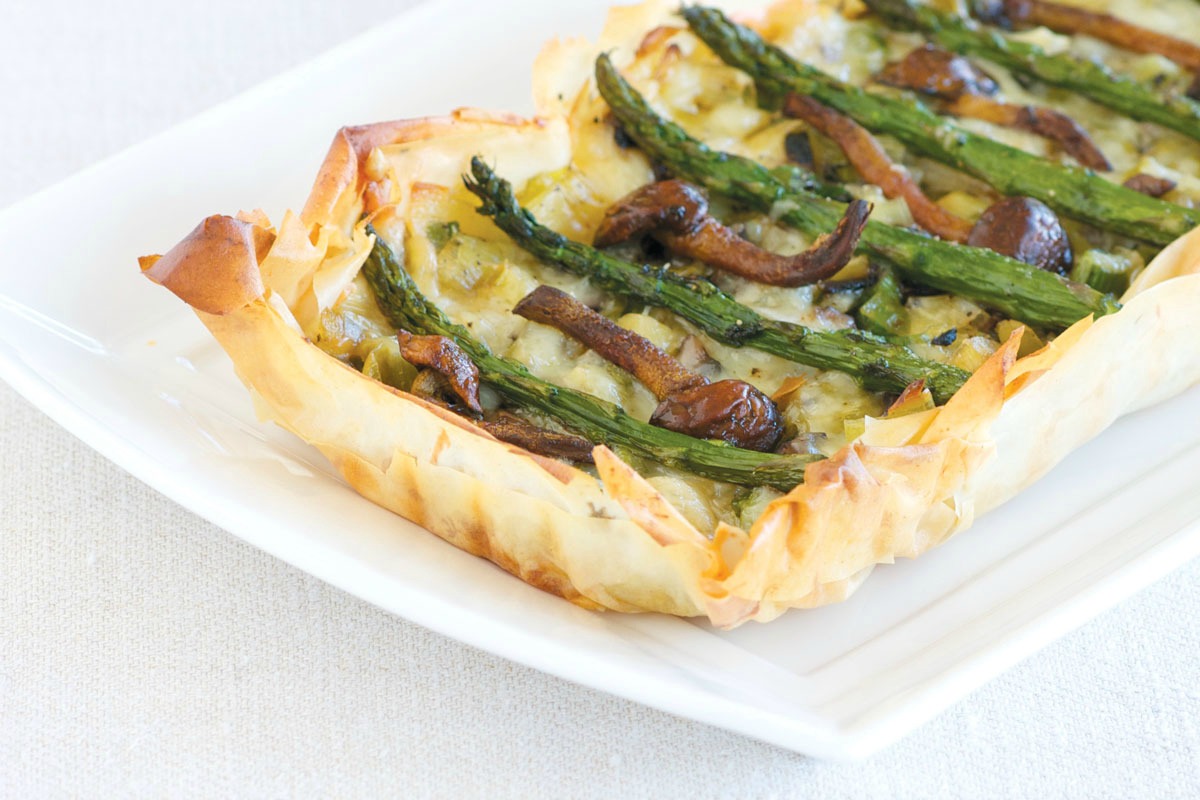 Herby Asparagus & Bacon Tart APP META