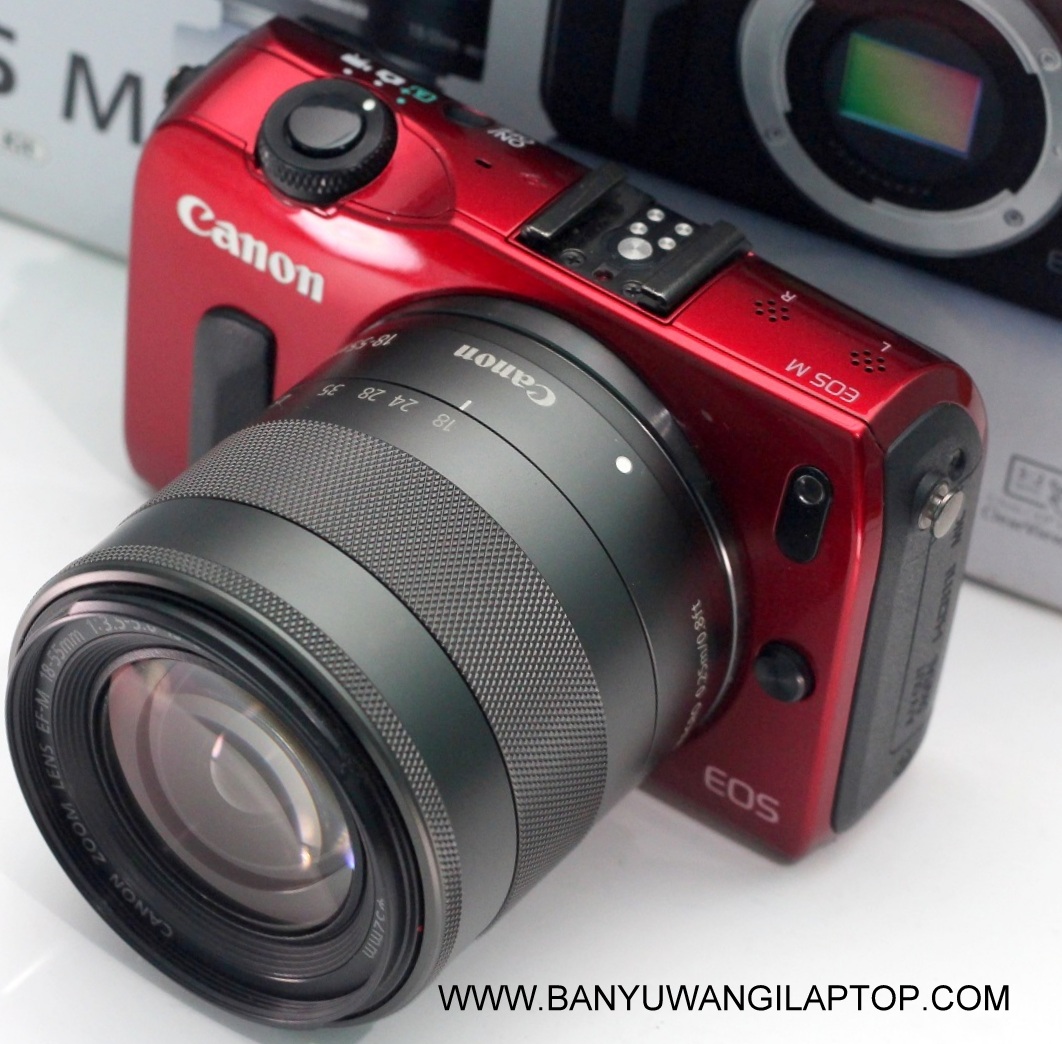 Jual Kamera Mirrorless Canon EOS M Bekas Fullset second di banyuwangi