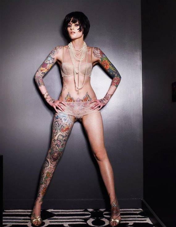 Naked Woman With Tattoos 106