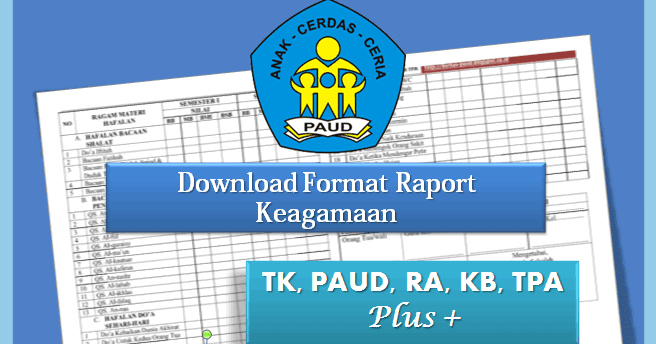 Download Format Raport Keagamaan TK PAUD Plus+ Guru Bantu Download Format Raport Keagamaan TK PAUD Plus+ Guru Bantu