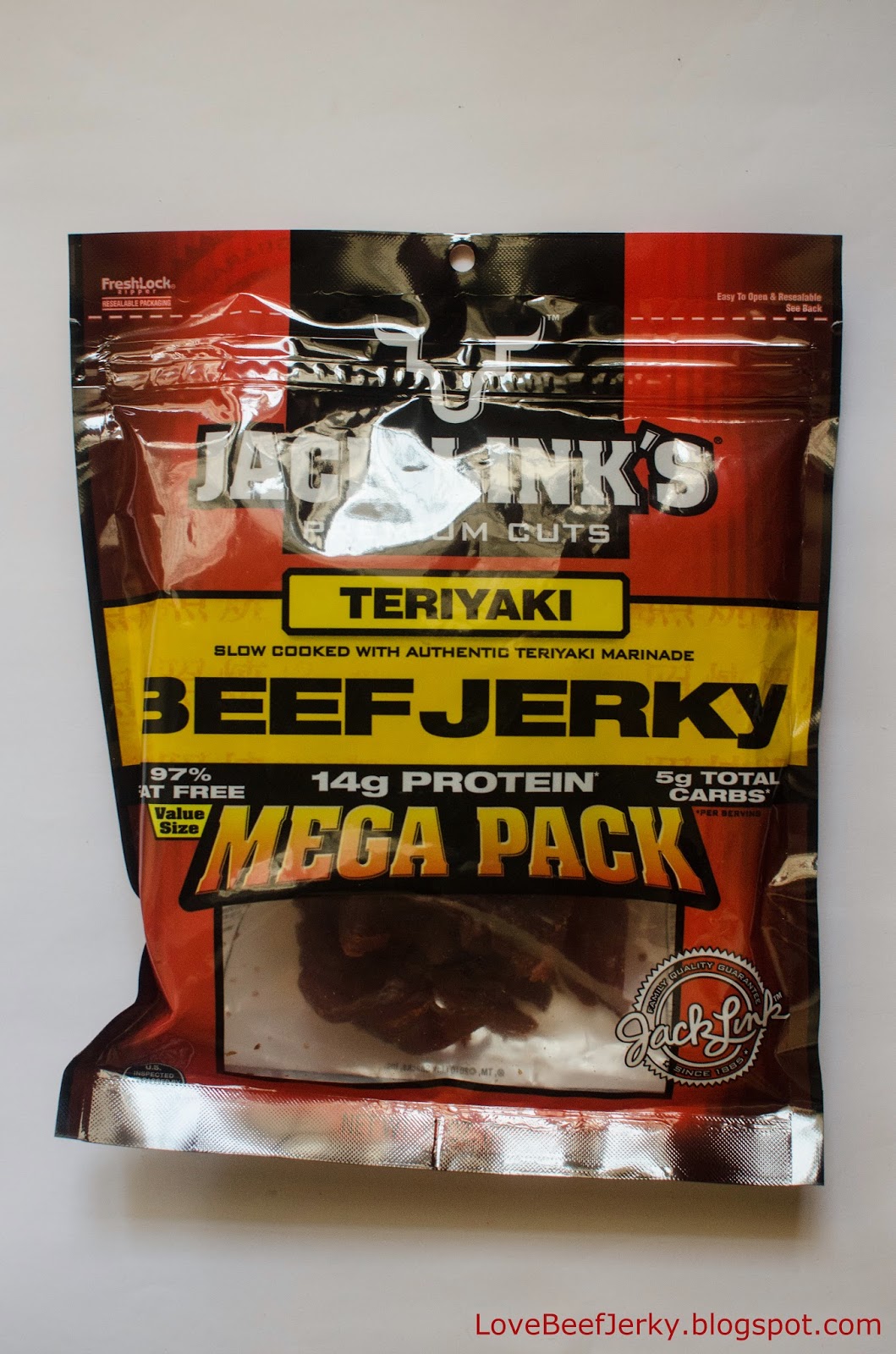 Love Beef Jerky Jack Link's Teriyaki Beef Jerky [Mega Pack]