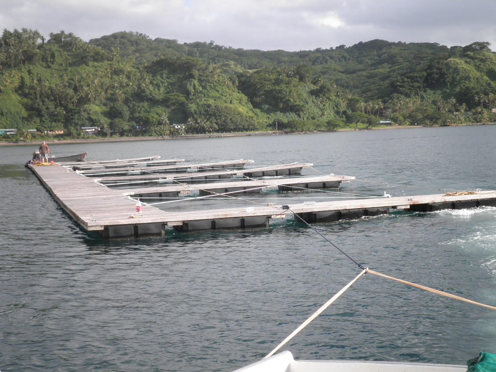 Fishing Savusavu Towing Floating Dock To Savusavu