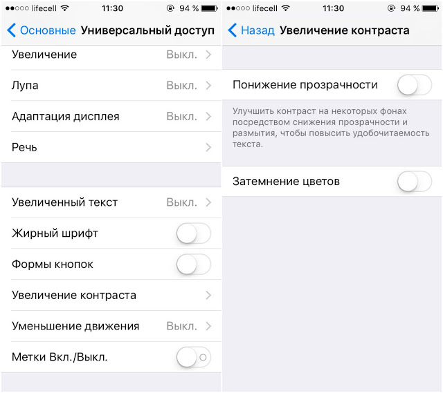 Понижение прозрачности Понижение прозрачности