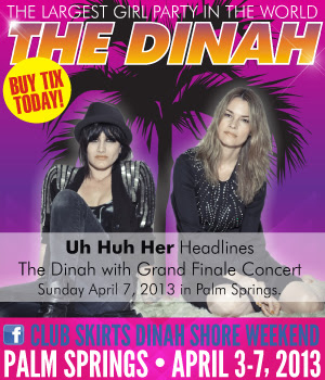dinah shore huh uh skirts club weekend exclusive palm springs finale concert grand headlines interview