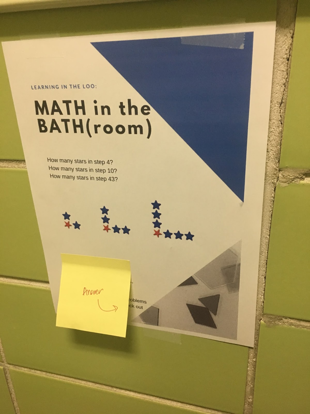 MATH in the BATH(room)