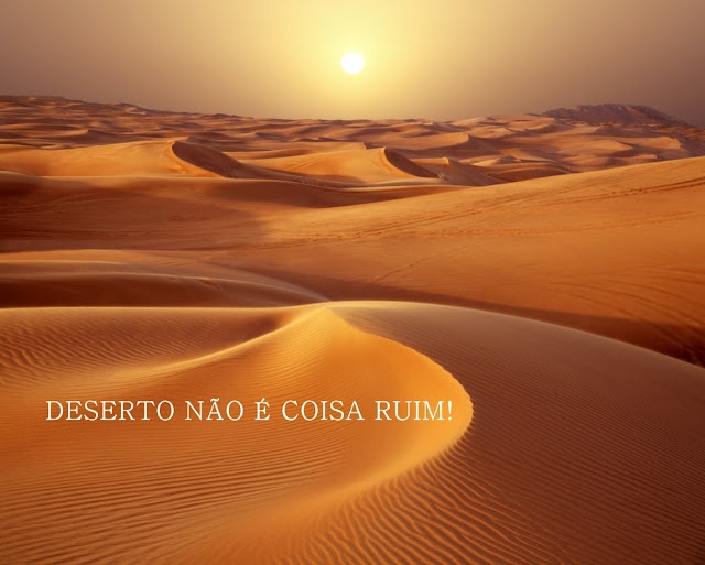 O DESERTO NÃO É COISA RUIM!
