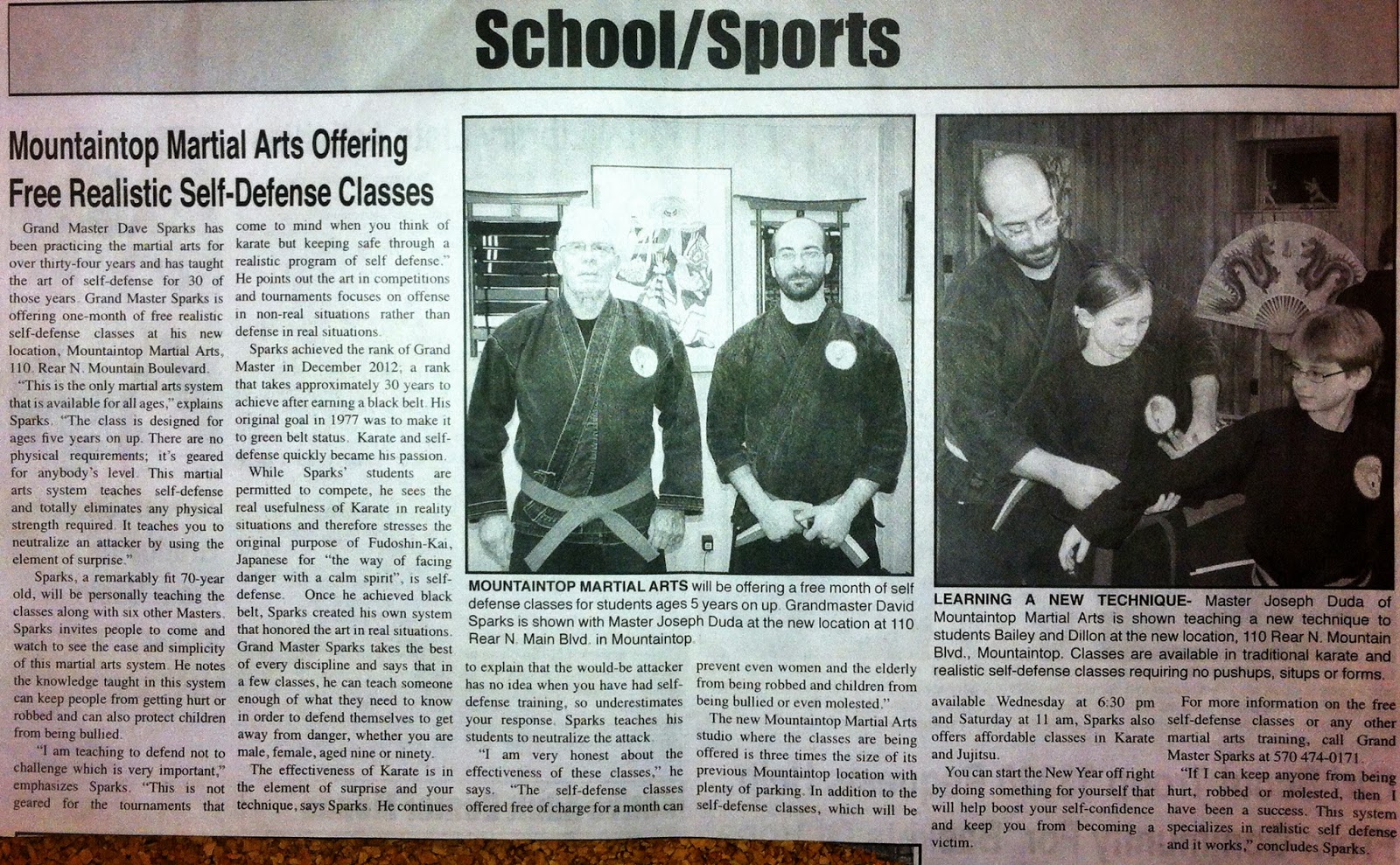 Mountain Top & Sembach Martial Arts