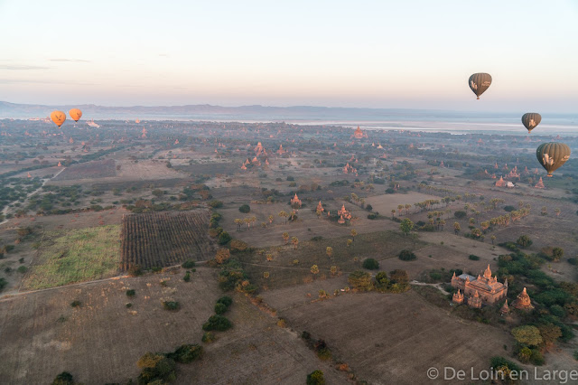 Plaine de Bagan en ballon - Myanmar - Birmanie