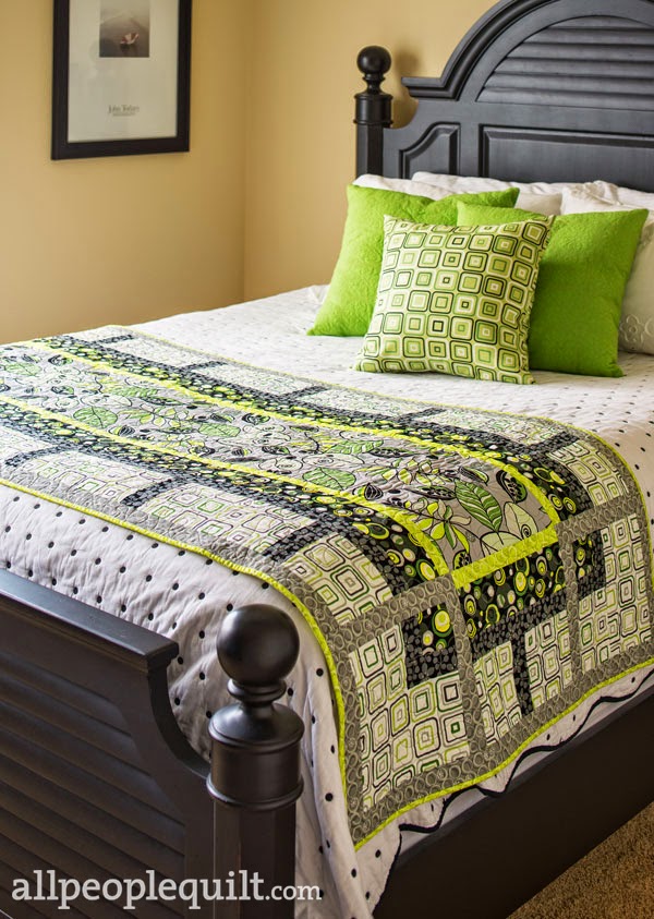 Spring Water Designs My Bed Runner is in American Patchwork & Quilting Magazine!