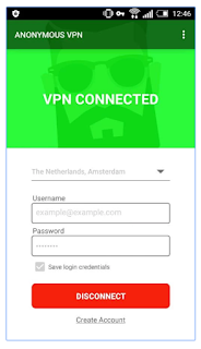 konek Anonymous VPN untuk android